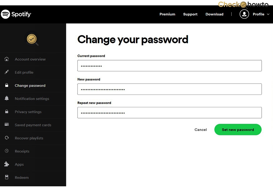 How to Change Spotify Password