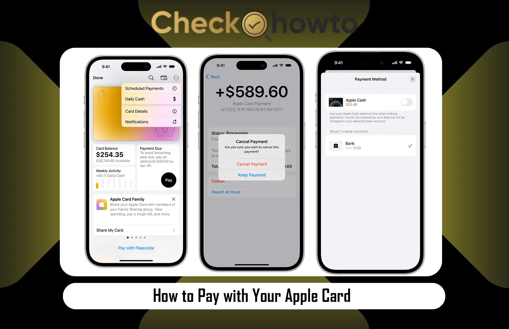 How to Pay with Your Apple Card