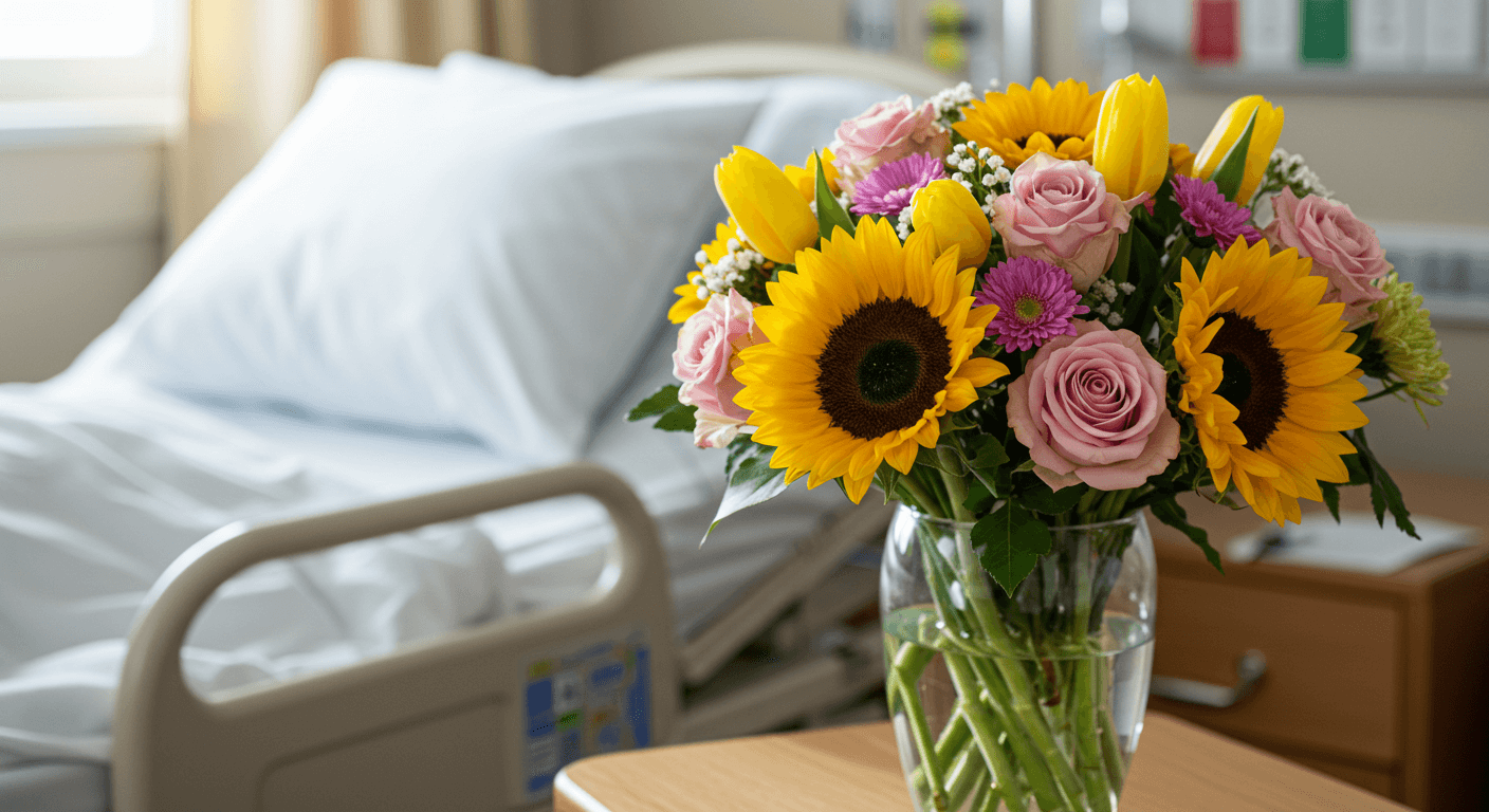 Flowers for post-surgery cheer