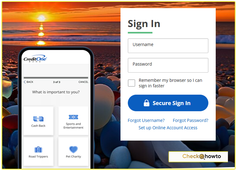 How I Log In to My Credit One Credit Card Account