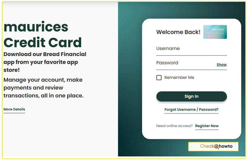 How I Log In to My Maurices Credit Card Account