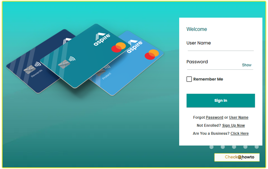 How I Login to My Aspire Credit Card Account
