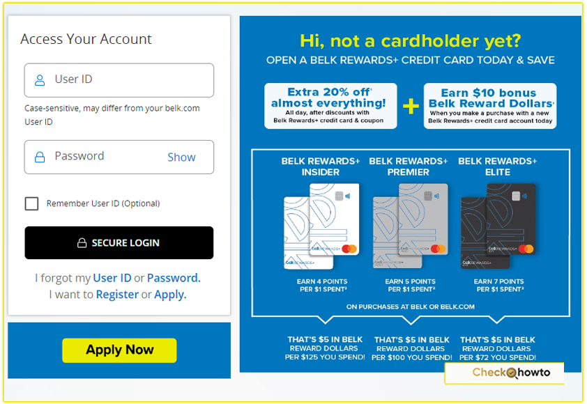 How I Login to My Belk Credit Card Account