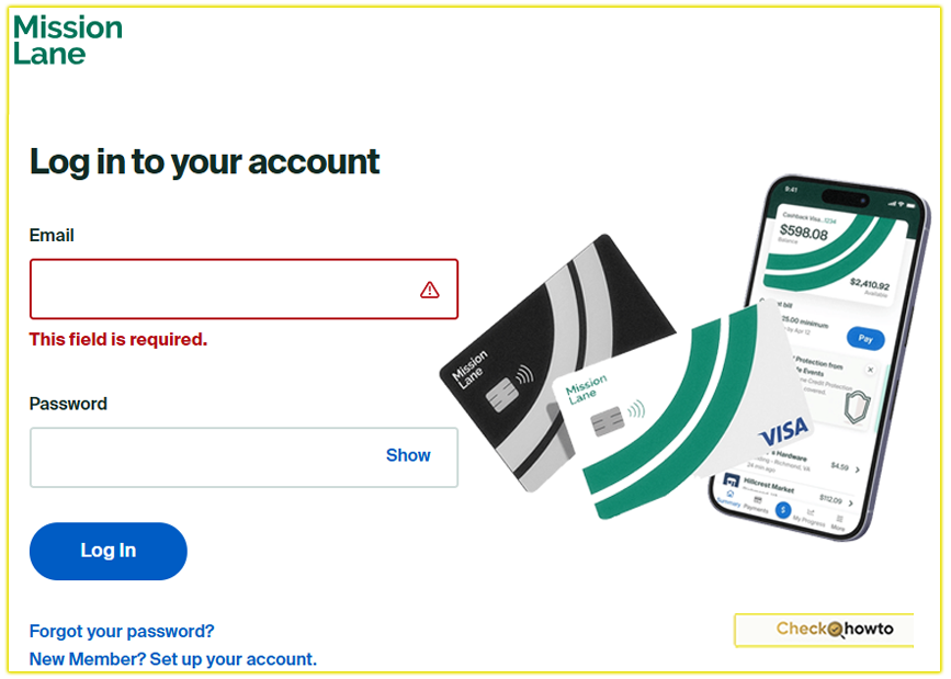 How I Login to My Mission Lane Credit Card Account