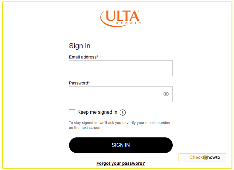 How I Login to My Ulta Credit Card Account