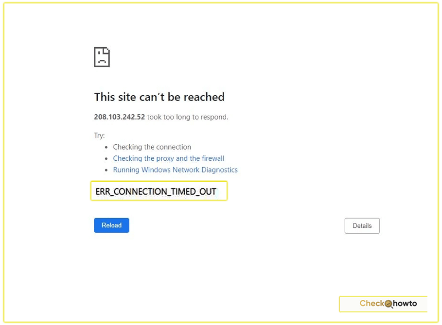 How to Fix ERR_CONNECTION_TIMED_OUT Error