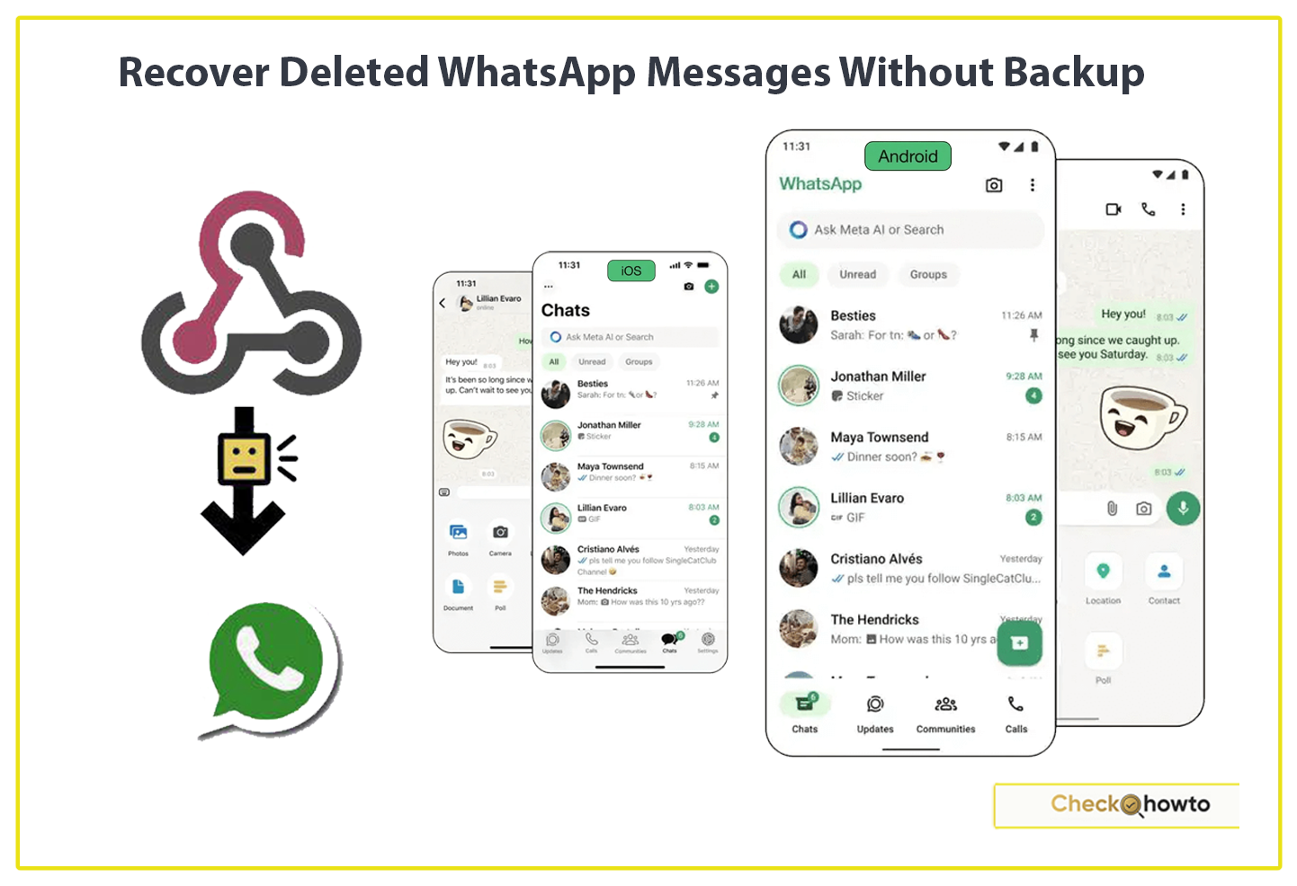 How to Recover Deleted WhatsApp Messages Without Backup