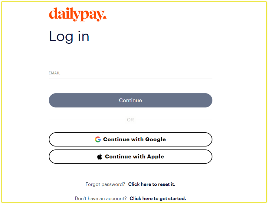 How to Login to Your DailyPay Account