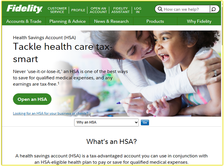 Fidelity Health Savings Account (HSA)