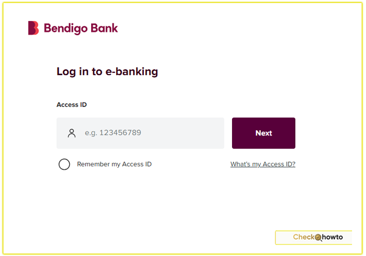 How I Login to My Bendigo Bank Account