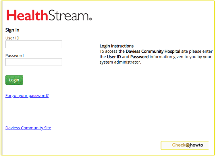 How I Login to My HealthStream Account