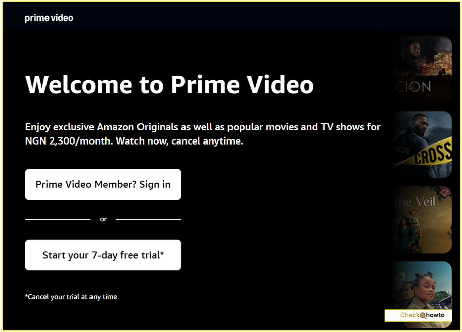 Amazon Prime Video: How Much and How to Subscribe in Nigeria