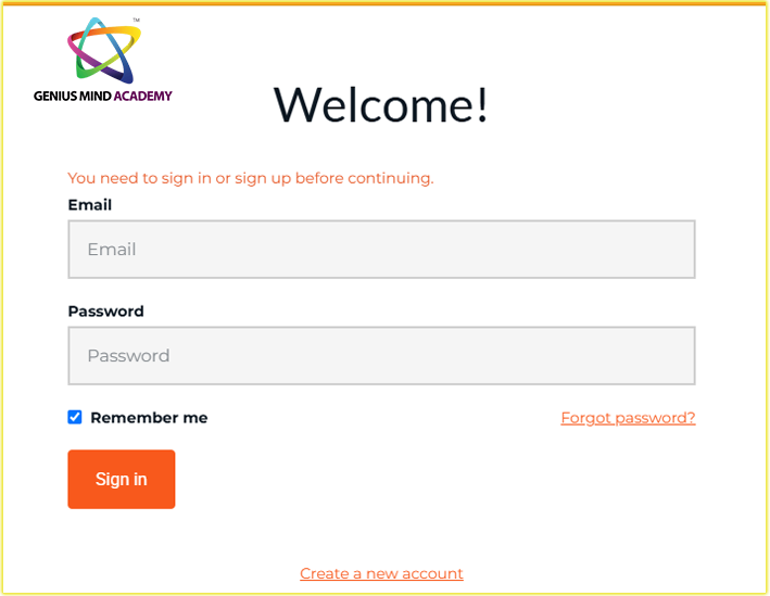 How I Login to My Genius Mind Academy Account