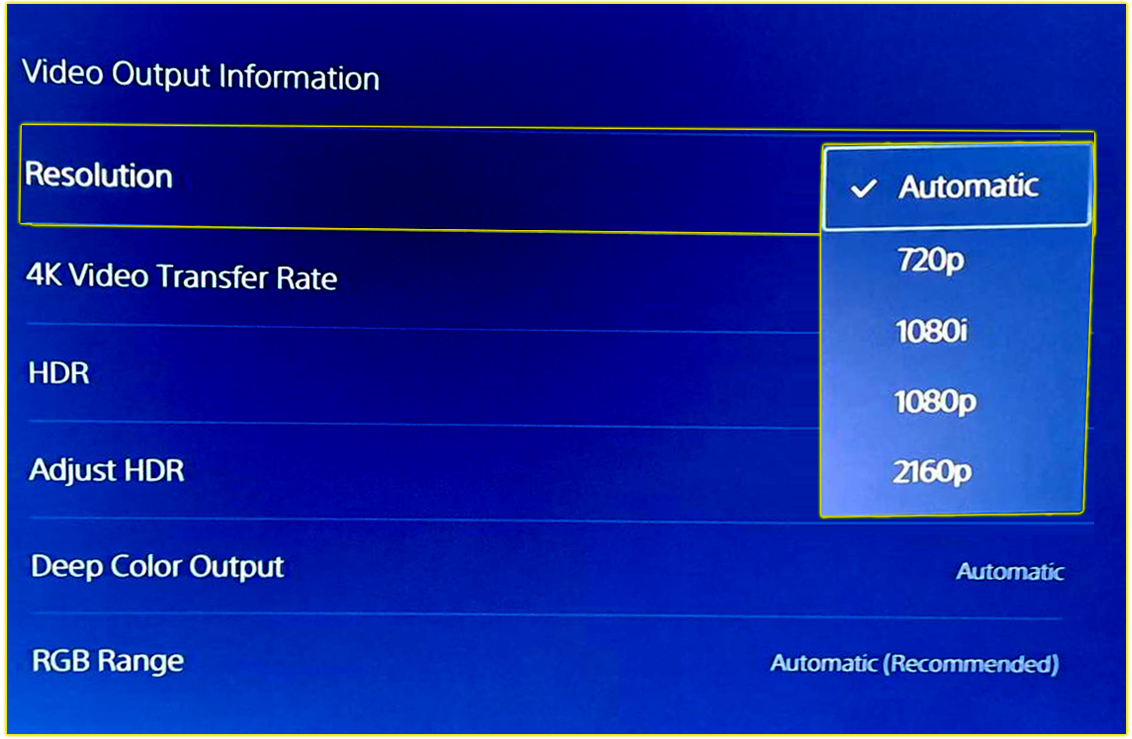 How to Change PS5 Console Resolution