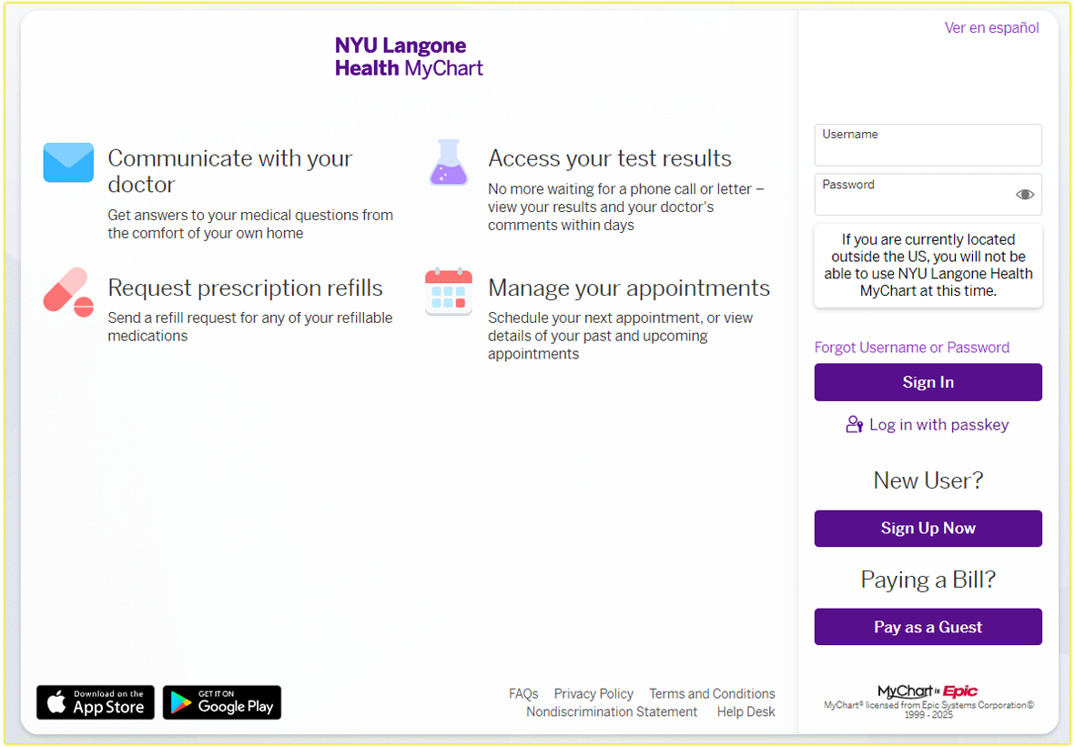 How I Login to My NYU Langone Health Account