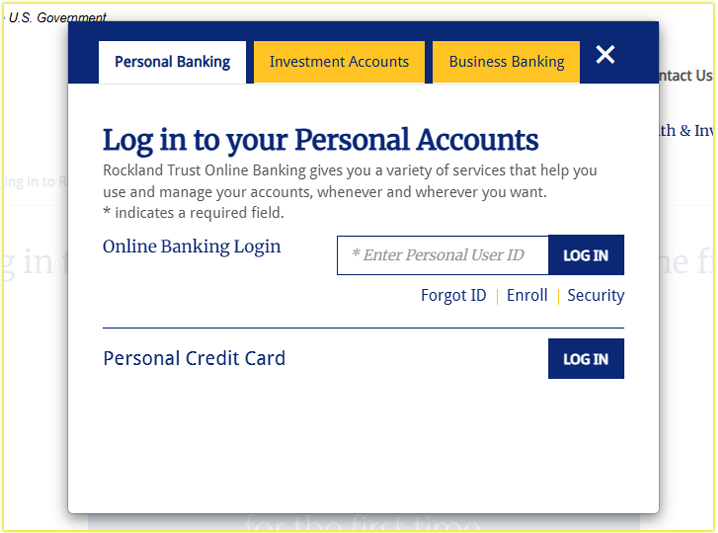 How I Login to My Rockland Trust Account