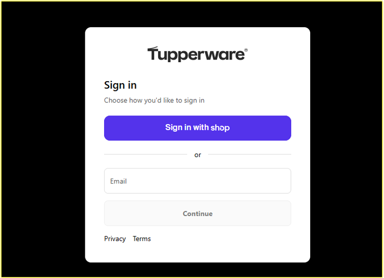 How I Login to My Tupperware Account
