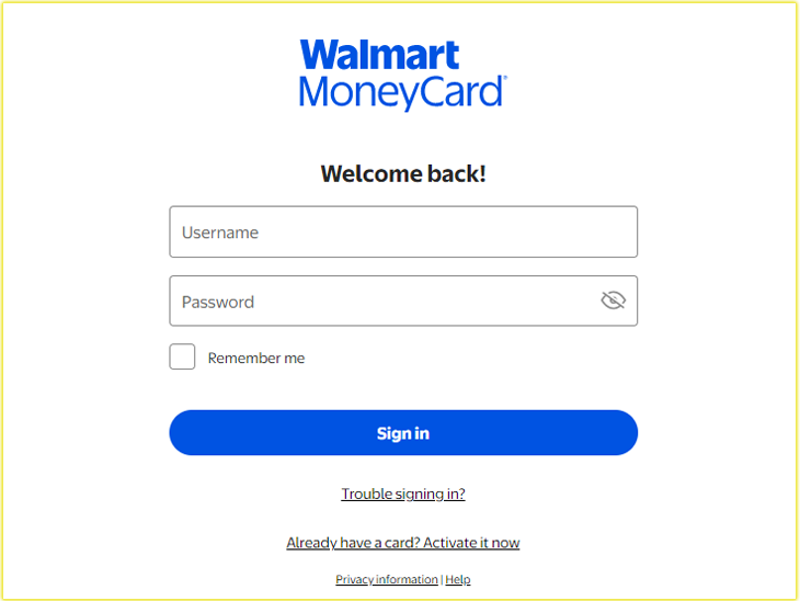 How to Login to Your Walmart Money Card Account