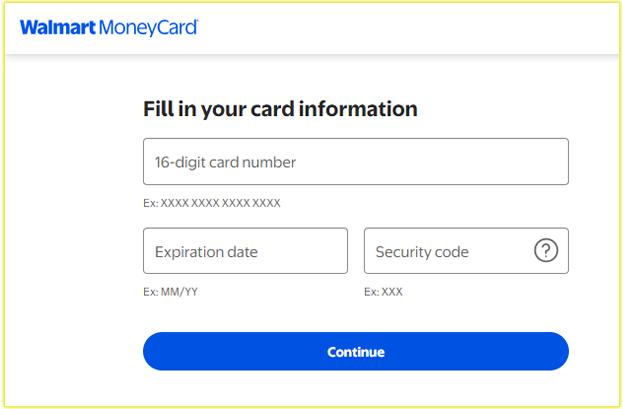 Walmartmoneycard.com Activate for Walmart MoneyCard