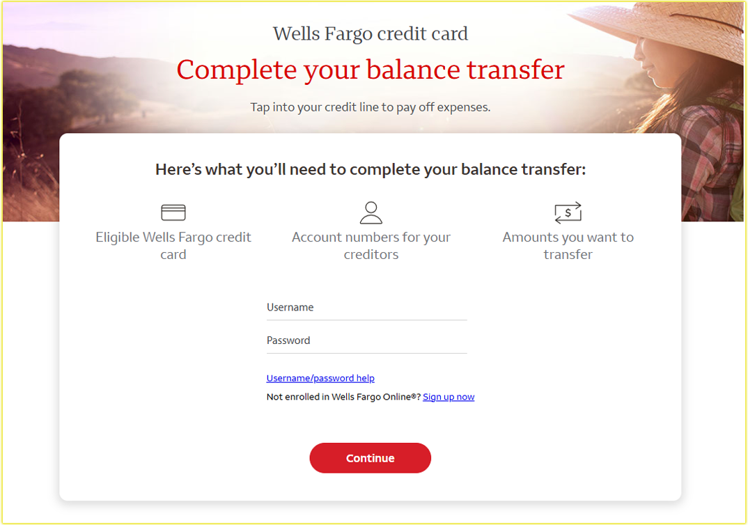 Wells Fargo Credit Card Balance Transfer