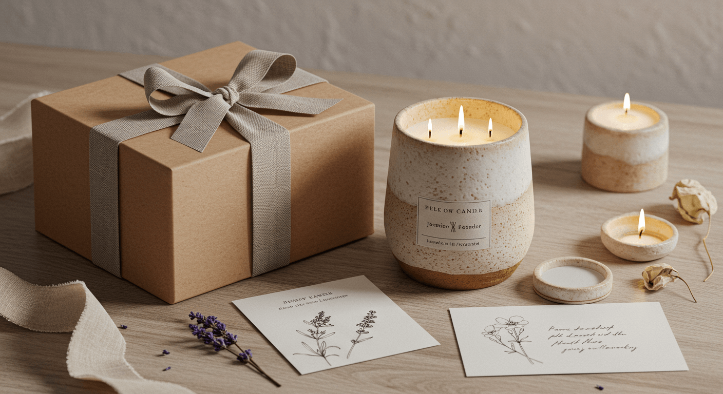 Scented candle gift for girlfriend