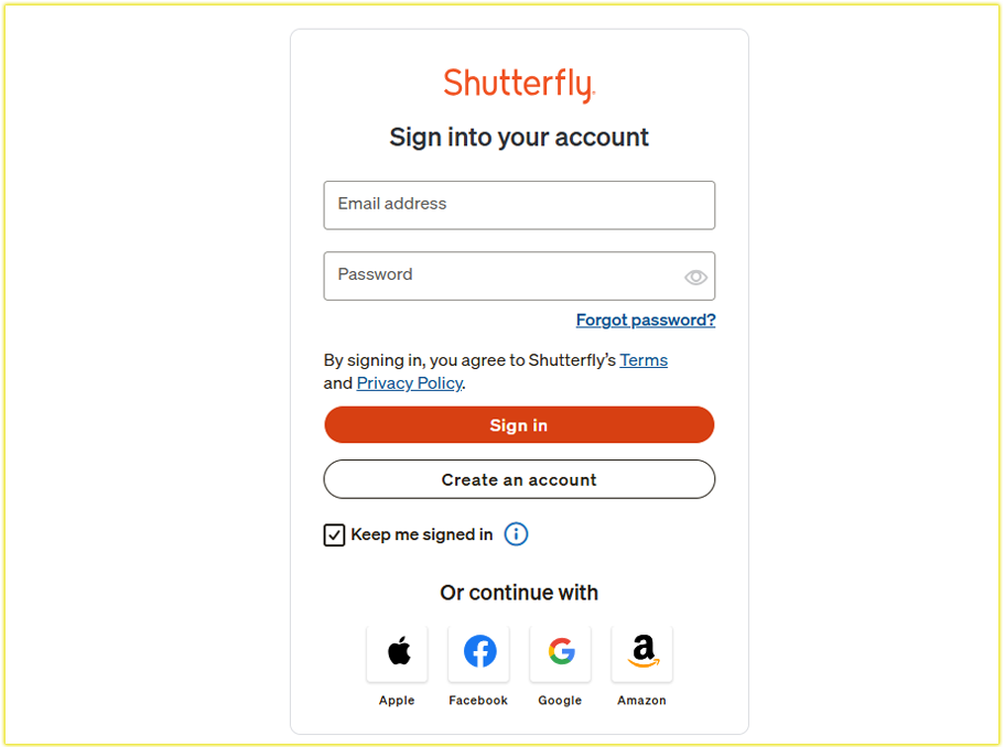 How I Login to My Shutterfly Account
